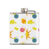 オレンジイエローサンズティール(緑がかった色)ピンクレモネードピッチャー フラスク (裏面)