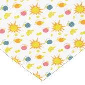 オレンジイエローサンズレモネードピッチャーズピンクティール(緑がかった色) ショートテーブルランナー (コーナー)