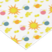 オレンジイエローサンズレモネードピッチャーズピンクティール(緑がかった色) テーブルクロス (アングル)