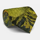 オレンジイエローサンフラワーバラフローラブーケ ネクタイ (ロール)