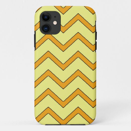オレンジイエローシェブロンスタイルiphone 5ケース Case-Mate iPhoneケース (裏面)
