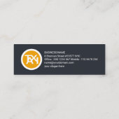 オレンジイエローシェーズロードタクシードライバー スキニー名刺 (裏面)