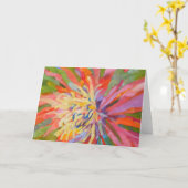 オレンジイエロートロピカルエキゾチックフローラ開花 カード (黄色い花)