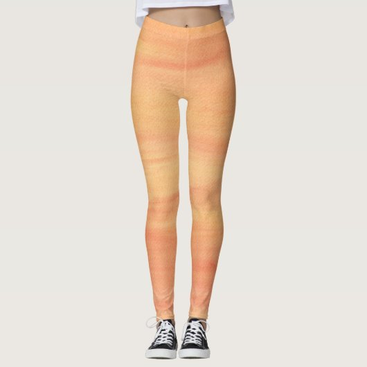 オレンジイエローピーチブレンドブレンドレギンス レギンス (正面)