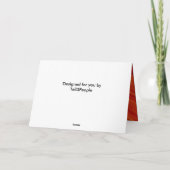 オレンジイエローフラワー誕生日ノートカード カード (裏面)