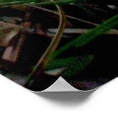 オレンジイエローマッシュルームコロニーOBXポスター ポスター (角)