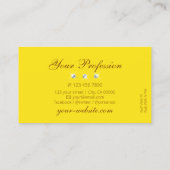 オレンジイエローマーブルダきらめくンツモダン 名刺 (裏面)