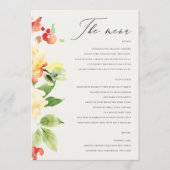 オレンジイエローレッドローズウォーターフローラメニュー メニュー (正面)