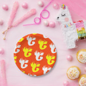 オレンジイエローロブスターホワイト4ゲイル ペーパープレート (パーティー)