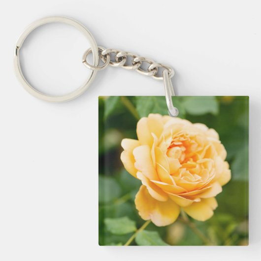 オレンジイエローローズ キーホルダー (正面)
