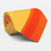オレンジイエロー抽象芸術 ネクタイ (ロール)