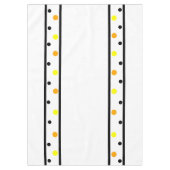 オレンジイエロー水玉模様 テーブルクロス (正面)