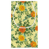 オレンジイエロー結婚ズバラ春 スモールペーパーバッグ (裏面)