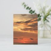 オレンジイエロー金ゴールドサンセットスクラップブック紙シート (スタンド正面)