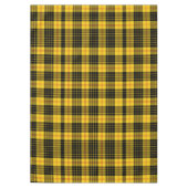 オレンジイエロー ブラック チェック柄 テーブルクロス (正面)