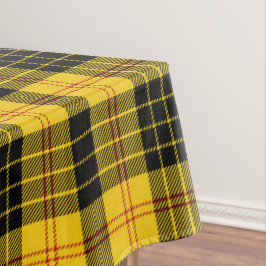 オレンジイエロー ブラック チェック柄 テーブルクロス