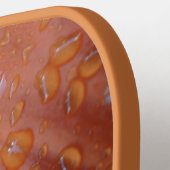 オレンジイカット5 ピックルボールラケット (左詳細)