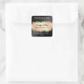 オレンジインクブラックホイップ体バターラベル スクエアシール (バッグ)