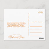 オレンジインディアンペイズリーサンキュー ポストカード (裏面)