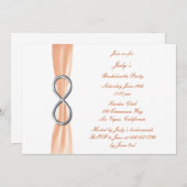 オレンジインフィニティバチェロレッテ招待状 招待状 (正面/裏面)