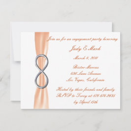 オレンジインフィニティ婚約パーティ招待状 招待状