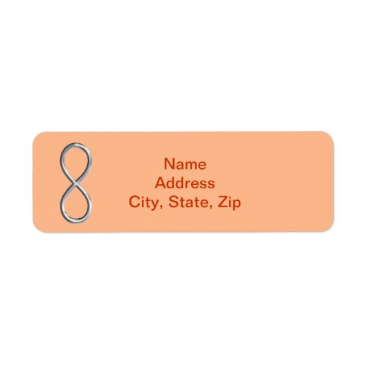 オレンジインフィニティ結婚ズ住所 シール (正面)