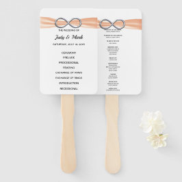 オレンジインフィニティ結婚式 プログラムファン ハンドファン