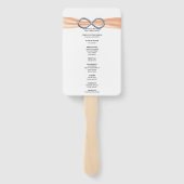 オレンジインフィニティ結婚式 プログラムファン ハンドファン (裏面)