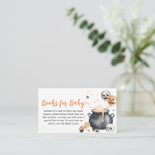 オレンジウィッチ幽霊リトルブーベビーブックスフォーベビー エンクロージャーカード (スタンド正面)