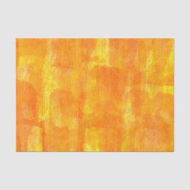 オレンジウォーターカラーオールオーバープリント 薄葉紙