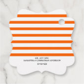 オレンジウォーターカラーカボチャ紅葉サンキュー フェイバータグ (裏面)