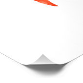 オレンジウォーターカラーシーカニポスタープリント ポスター (コーナー)