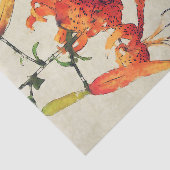 オレンジウォーターカラータイガーリリー1 薄葉紙 (詳細)