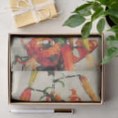 オレンジウォーターカラータイガーリリー1 薄葉紙 (ギフト)