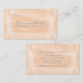 オレンジウォーターカラーデコ名刺 名刺 (正面/裏面)