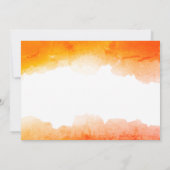 オレンジウォーターカラーハイスクールクラス懇親会 招待状 (裏面)