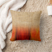 オレンジウォーターカラーブラ素朴プディグラデーションップトス クッション (ブランケット)