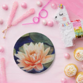 オレンジウォーターリリー紙プレート ペーパープレート (パーティー)