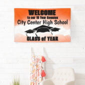 オレンジウォーター縁どカラークラス懇親会へようこそ 横断幕 (インサイチュ)