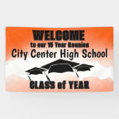 オレンジウォーター縁どカラークラス懇親会へようこそ 横断幕 (横)