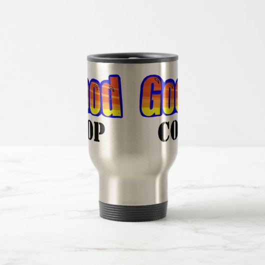 オレンジエアブラシの青い盛り土TRANSへのよい赤 トラベルマグ (中央)