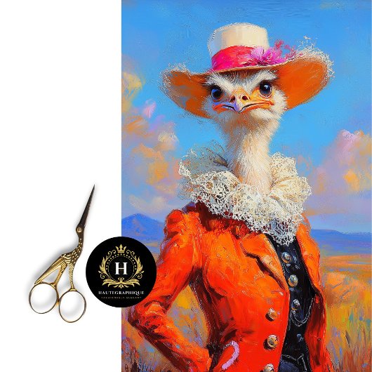 オレンジエレガンス素朴オストリッチ春フローラ 薄葉紙