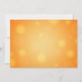 オレンジエレガントとブラックのハロウィーンカクテルパーティー 招待状 (裏面)