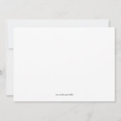 オレンジエレガントの卒業記事/招待状 招待状 (裏面)