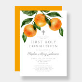 オレンジエレガントの聖餐式 招待状