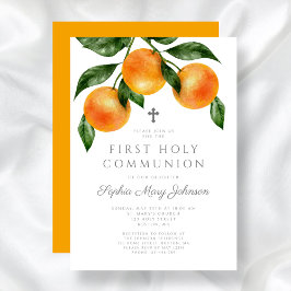 オレンジエレガントの聖餐式 招待状