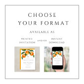 オレンジエレガントガール《キリスト教》洗礼式や命名式 招待状