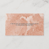 オレンジエレガント大理石 名刺 (裏面)