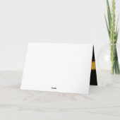 オレンジエレガント色のハートバレンタインデーのパーソナライズ シーズンカード (裏面)