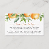 オレンジエレガント色のフローラブック(ベビーエンクロージャカード) エンクロージャーカード (正面)